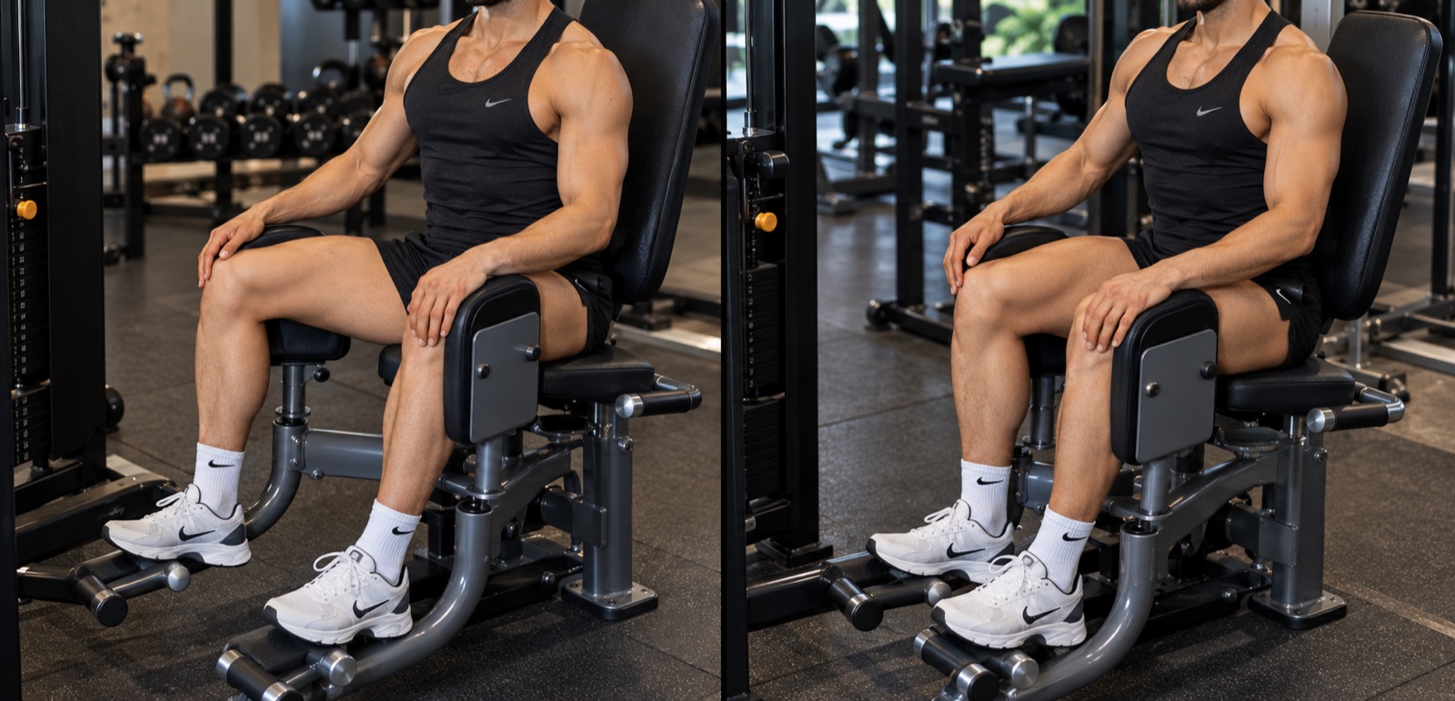 Adductor — esecuzione corretta, vista laterale